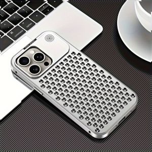 Hollow Aluminum Alloy Mobile Phone Case for Iphone 11/12/13/14/15/Pro/Max Mobile Phone Case Protective Case